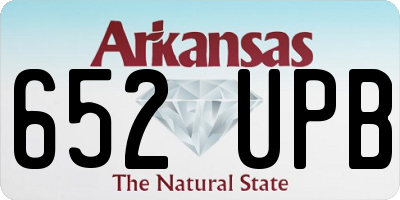 AR license plate 652UPB