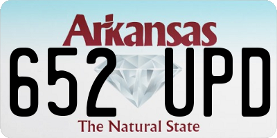 AR license plate 652UPD