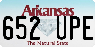 AR license plate 652UPE
