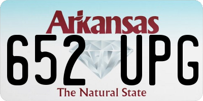 AR license plate 652UPG