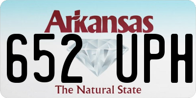 AR license plate 652UPH