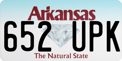 AR license plate 652UPK