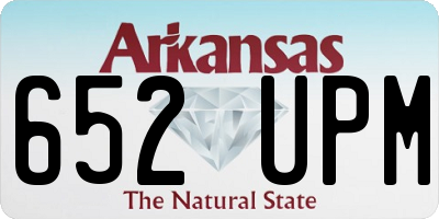 AR license plate 652UPM