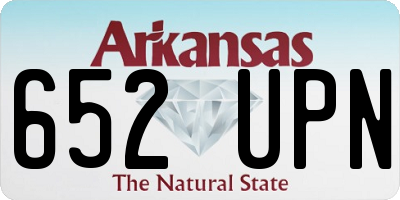 AR license plate 652UPN