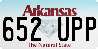 AR license plate 652UPP