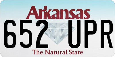 AR license plate 652UPR