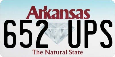 AR license plate 652UPS
