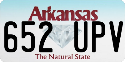 AR license plate 652UPV