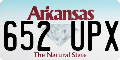AR license plate 652UPX