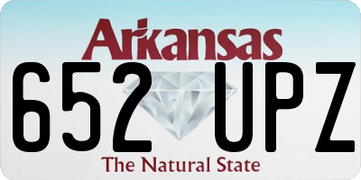 AR license plate 652UPZ
