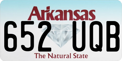 AR license plate 652UQB