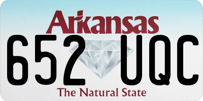 AR license plate 652UQC