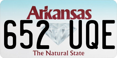 AR license plate 652UQE