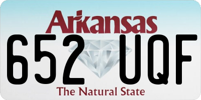 AR license plate 652UQF