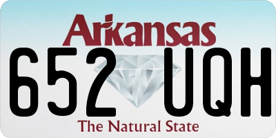 AR license plate 652UQH
