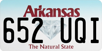 AR license plate 652UQI