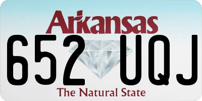AR license plate 652UQJ
