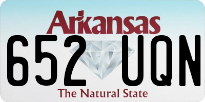 AR license plate 652UQN