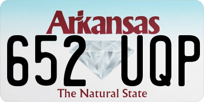 AR license plate 652UQP