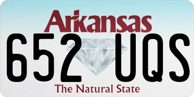 AR license plate 652UQS