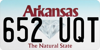 AR license plate 652UQT