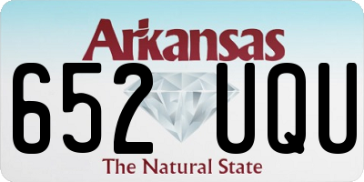 AR license plate 652UQU