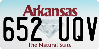 AR license plate 652UQV