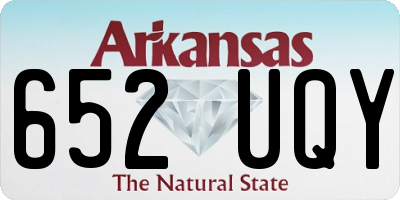 AR license plate 652UQY