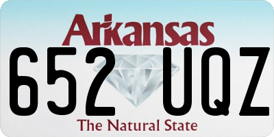 AR license plate 652UQZ