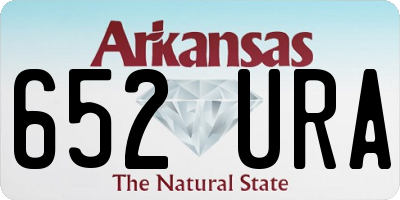 AR license plate 652URA