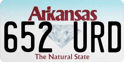 AR license plate 652URD
