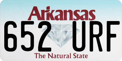 AR license plate 652URF