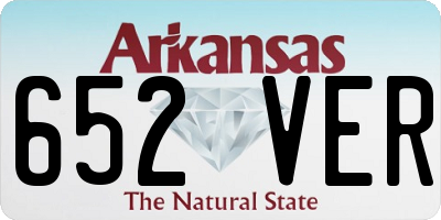 AR license plate 652VER