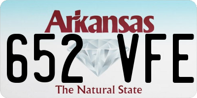 AR license plate 652VFE