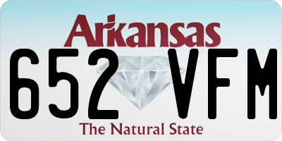 AR license plate 652VFM