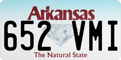 AR license plate 652VMI