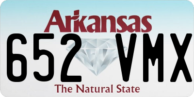 AR license plate 652VMX