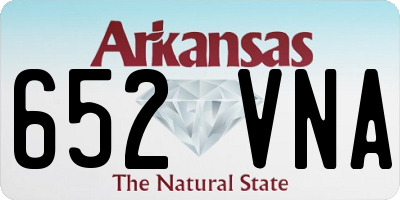 AR license plate 652VNA