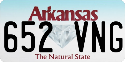 AR license plate 652VNG