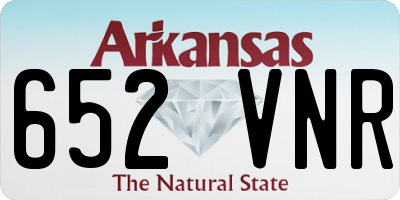 AR license plate 652VNR