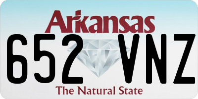 AR license plate 652VNZ