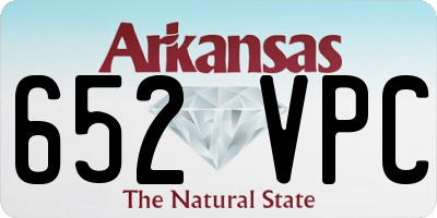 AR license plate 652VPC