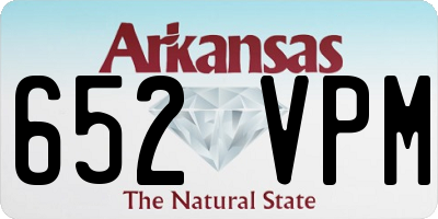 AR license plate 652VPM