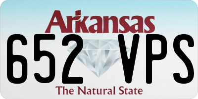 AR license plate 652VPS