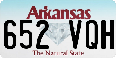 AR license plate 652VQH