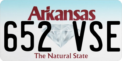 AR license plate 652VSE