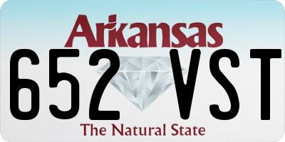 AR license plate 652VST