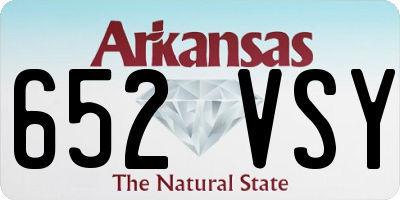 AR license plate 652VSY