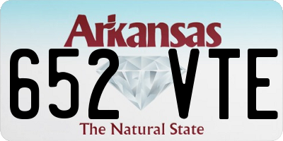 AR license plate 652VTE