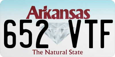AR license plate 652VTF